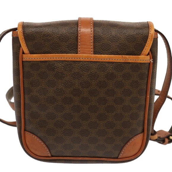 CELINE Macadam Canvas Shoulder Bag PVC Brown Auth ep3998 - Picture 3 of 16